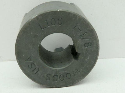 TB Woods L100 x 1.125 Jaw Coupling Hub 1-1/8" Keyed Bore  Lot of 2