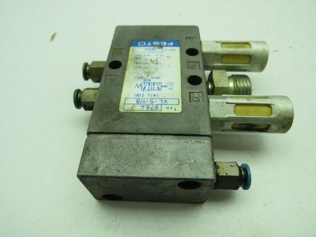 Festo 9764VL-5-1/8 Valve Block 145 PSI