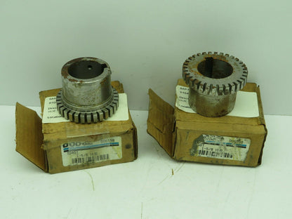 Dodge 1040T1 5/8 Grid Coupling Hub 1-5/8" Keyed Bore Lot of 2