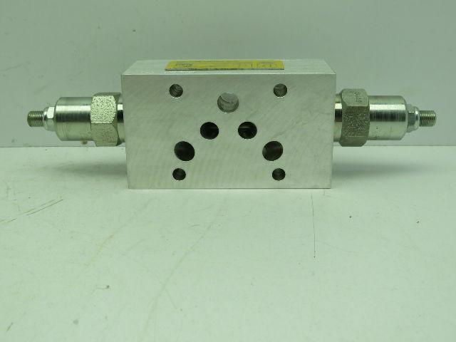 Dynex Rivett S8620-02-AB-V-20 Dual Flow Hydraulic Control Sandwich Valve