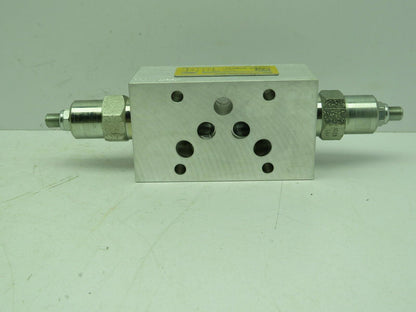 Dynex Rivett S8620-02-AB-V-20 Dual Flow Hydraulic Control Sandwich Valve