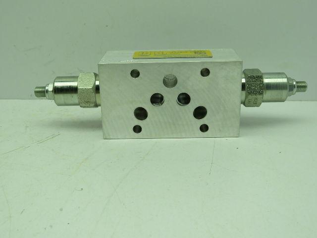 Dynex Rivett S8620-02-AB-V-20 Dual Flow Hydraulic Control Sandwich Valve