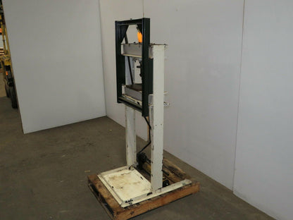 10 Ton H-Frame Manual Hydraulic Shop Press Enerpac Pump and RC1010 Cylinder