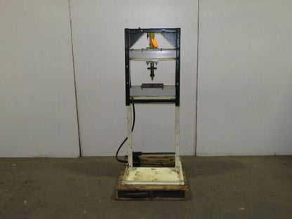 10 Ton H-Frame Manual Hydraulic Shop Press Enerpac Pump and RC1010 Cylinder