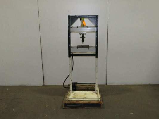 10 Ton H-Frame Manual Hydraulic Shop Press Enerpac Pump and RC1010 Cylinder