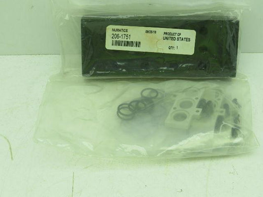 Numatics 206-17514  Manifold Block 4 Station 1/4" NPT