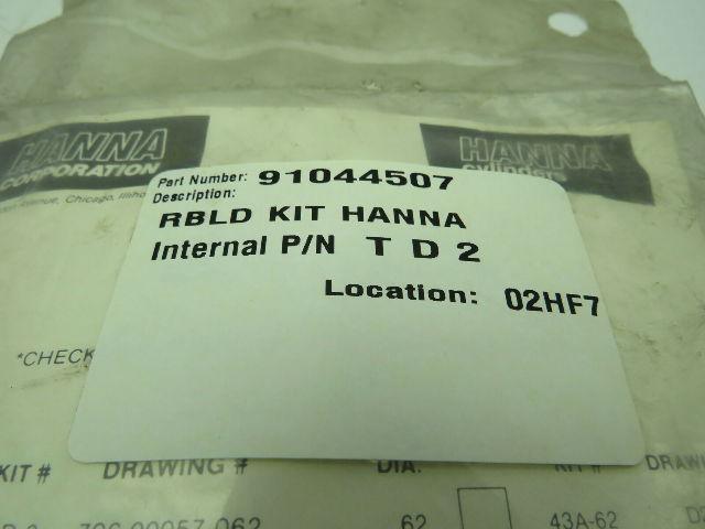 Hanna T-D-2 706-00057-062 Cylinder Seal Repair Kit .62  5/8"
