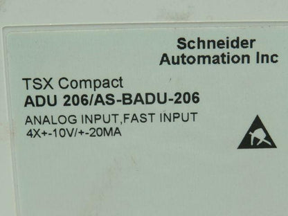 Schneider Automation ADU 206/AS-BADU-206 Analog Input 10V DIN Rail Mount