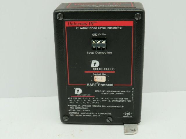 Drexelbrook 409-1000/409-2000 Transmitter 30VDC