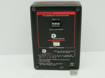 Drexelbrook 409-1000/409-2000 Transmitter 30VDC