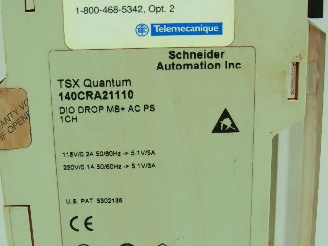 Schneider Electric 140CRA21110 DIO DROP MB+AC PS 1CH 115V 0.2A 230V/0.1A