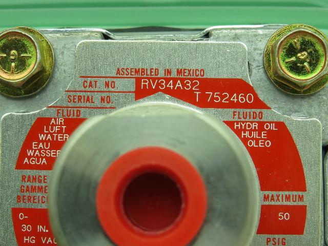 Asco PB31B RV34A32 Pressure Switch 50 PSI