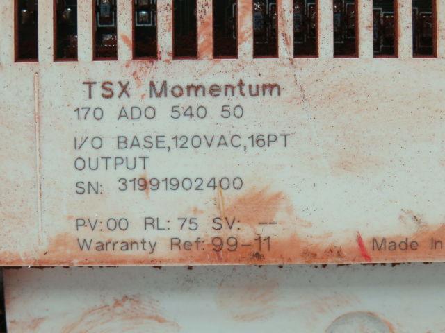 Schneider Automation 170ADO54050 TSX Momentum I/O Base 120VAC 16PT