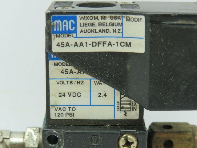 MAC 45A-AA1-DFFA-1CM Valve 120PSI 24VDC