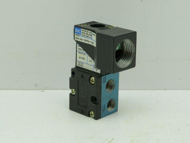 MAC 45A-AA1-DFFA-1CM Valve 120PSI 24VDC 2.4W 1/8"NPT