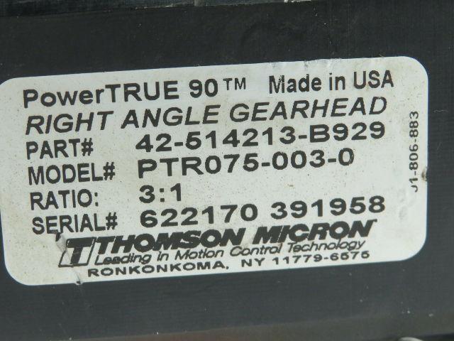 Giddings & Lewis 401-34434-00 AC Servo Motor 4000RPM 1.1KW 3PH W/PTR075-003-0
