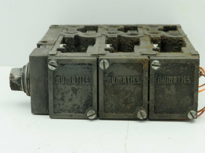 Numatics Mark 15 FlexiBlok 3 Manifold Block Base Assembly with End Plate 1/4 NPT