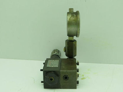 Daikin Kogyo MG-02P-03-30-T-08 Hydraulic Pressure Reducing Valve with Gauge