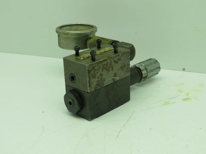 Daikin Kogyo MG-02P-03-30-T-08 Hydraulic Pressure Reducing Valve with Gauge