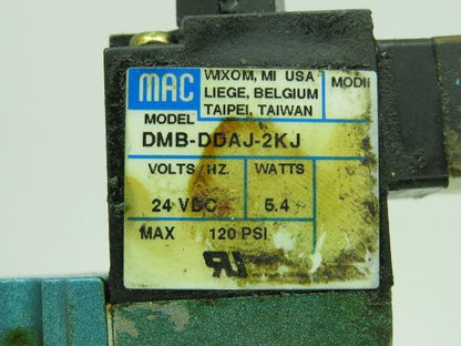 Mac 413A-00A-DM-DDAJ-2KJ Solenoid Valve DMB-DDAJ-2KJ 24VDC 5.4W 150PSI Lot of 4