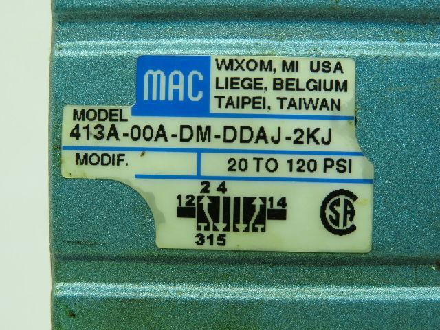 Mac 413A-00A-DM-DDAJ-2KJ Solenoid Valve DMB-DDAJ-2KJ 24VDC 5.4W 150PSI Lot of 4