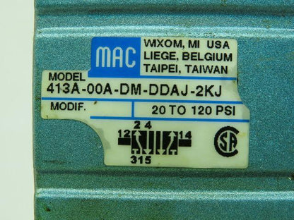 Mac 413A-00A-DM-DDAJ-2KJ Solenoid Valve DMB-DDAJ-2KJ 24VDC 5.4W 150PSI Lot of 4