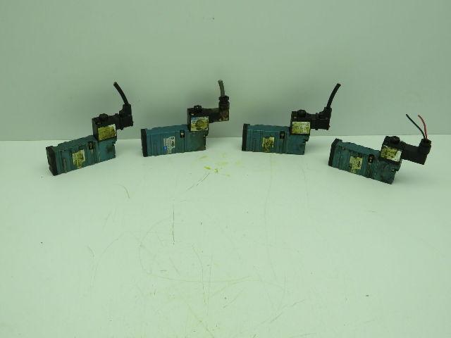 Mac 413A-00A-DM-DDAJ-2KJ Solenoid Valve DMB-DDAJ-2KJ 24VDC 5.4W 150PSI Lot of 4