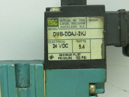 Mac 413A-00A-DM-DDAJ-2KJ Solenoid Valve DMB-DDAJ-2KJ 24VDC 5.4W 150PSI Lot of 2
