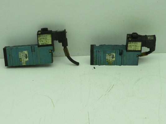 Mac 413A-00A-DM-DDAJ-2KJ Solenoid Valve DMB-DDAJ-2KJ 24VDC 5.4W 150PSI Lot of 2