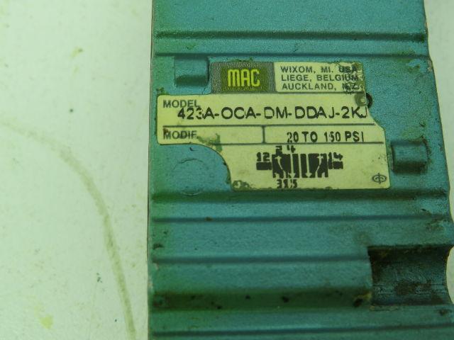 Mac 423A-00A-DM-DDAJ-2KJ Solenoid Valve DM-DDAJ-2KJ 24VDC 150 psi  Lot of 2
