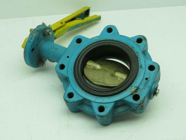 Grinnell LC-8281-3 Iron Bronze Flanged Butterfly Valve