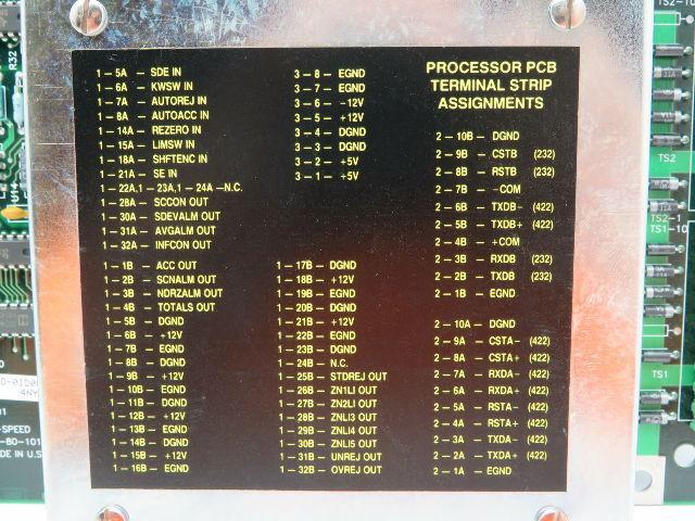 Hi-Speed P2-80-101 REV D Checkweigher Processor Circuit Board P280101