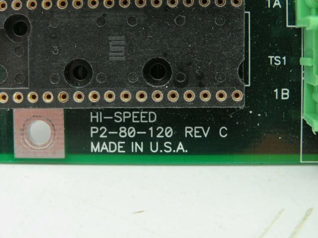 Hi-Speed P2-80-120 Checkmate Control Circuit Board P2-80-120 REV C