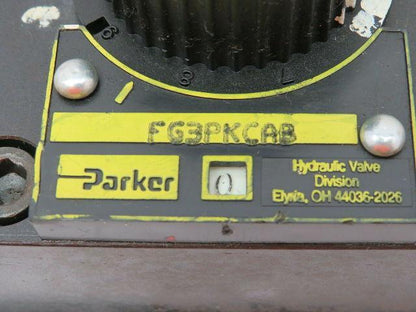 Parker FG3PKCAB Hydraulic Flow Control Valve 3/8" NPT 0.6 GPM