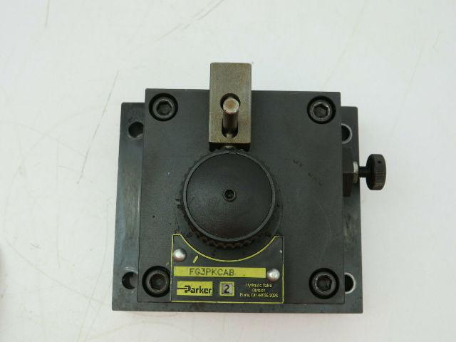 Parker FG3PKCAB Hydraulic Flow Control Valve 3/8" NPT 0.6 GPM with Flow Check