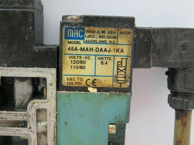 MAC 45A-MAH-DAAJ-1KA Solenoid Valve Lot of 4