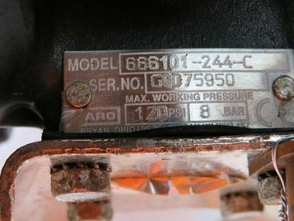 ARO 666101-244-C Air Pneumatic Diaphragm Pump 120PSI 1"NPT Tested