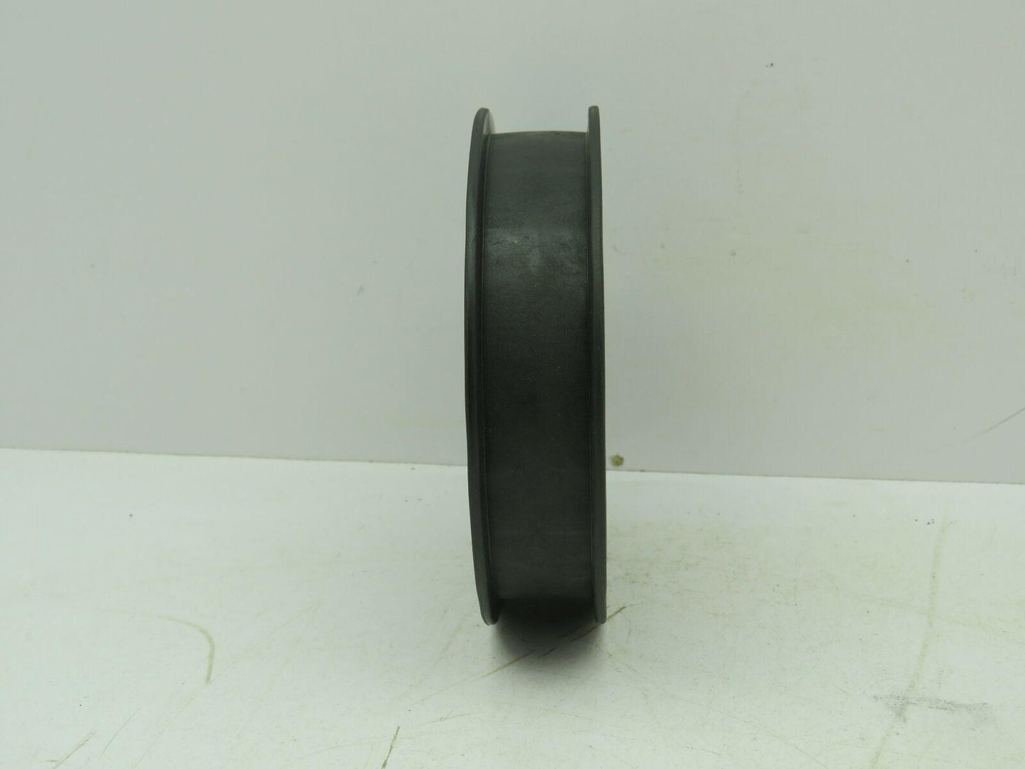 Nylon Plastic Flanged Pulley Idler 5/8" Bearing Bore 5.5" OD 24mm 1" Flat Belt