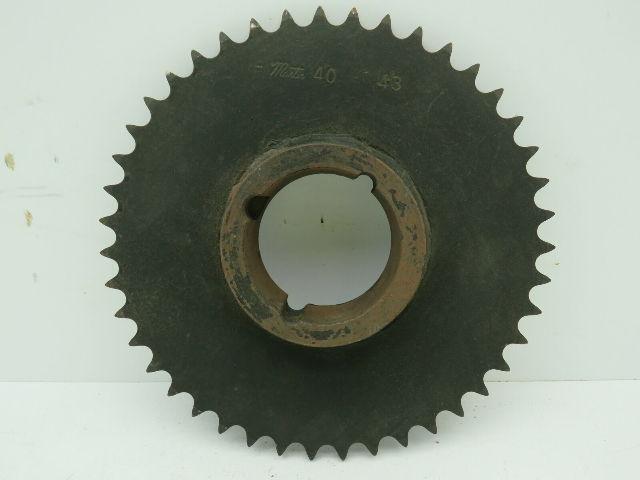 Martin 40BTL43  #40 Roller Chain Sprocket 24 Teeth Taper Lock Bushing Bore 1610