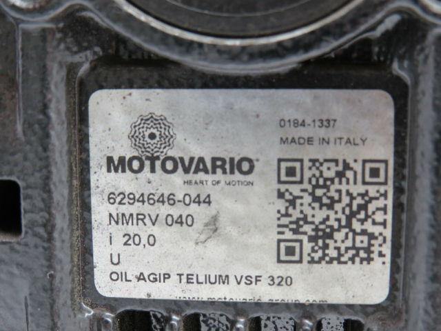 Motovario T71-B4 Motor 3PH 0.5Hp 208-230V W/NMRV040 Gear Reducer 20:1 12MM Shaft