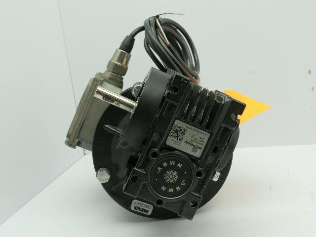 Motovario T71-B4 Motor 3PH 0.5Hp 208-230V W/NMRV040 Gear Reducer 20:1 12MM Shaft