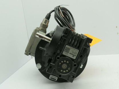 Motovario T71-B4 Motor 3PH 0.5Hp 208-230V W/NMRV040 Gear Reducer 20:1 12MM Shaft