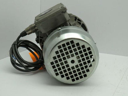 Motovario T71-B4 Motor 3PH 0.5Hp 208-230V W/NMRV040 Gear Reducer 20:1 12MM Shaft