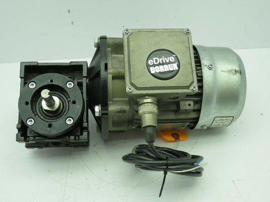 Motovario T71-B4 Motor 3PH 0.5Hp 208-230V W/NMRV040 Gear Reducer 20:1 12MM Shaft