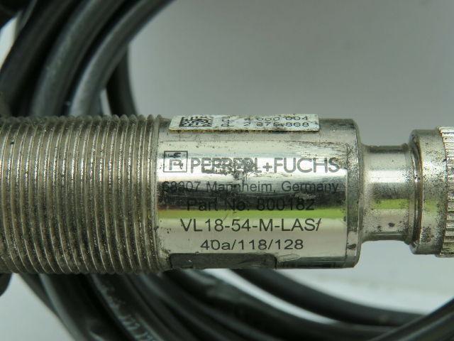 Pepperl+Fuchs VL18-54-M-LAS/40A/118/128 Photoelectric Sensor 10-30VDC