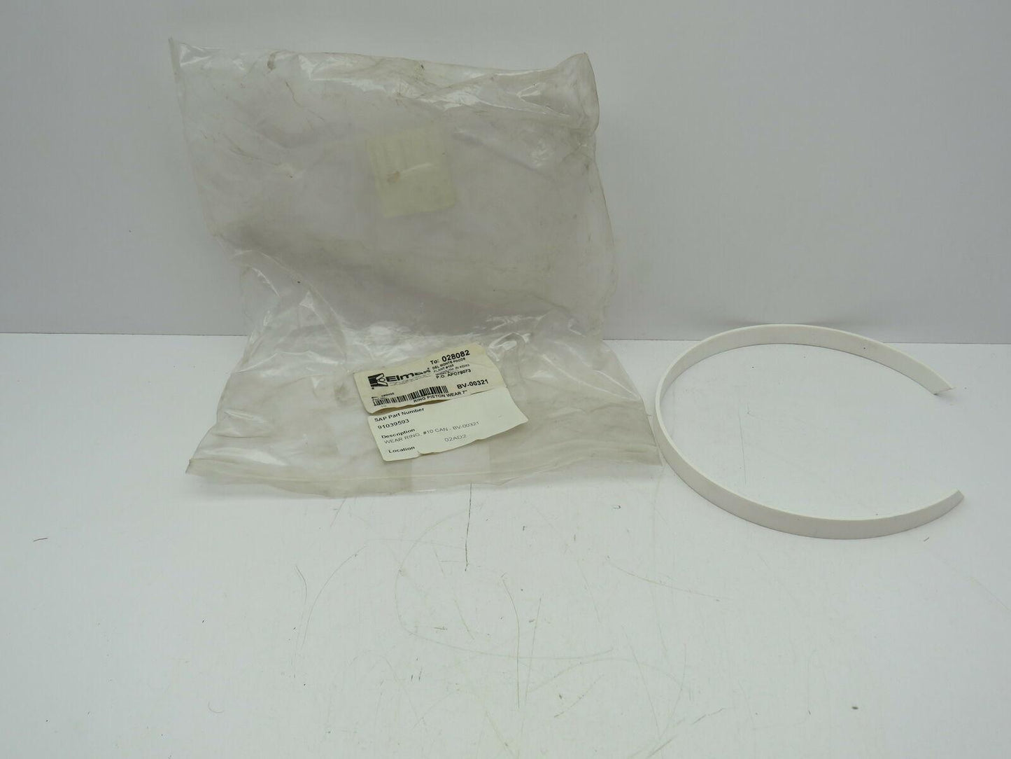 Elmar BV-00321 Piston Ring 7" x 5/8" Wear Ring Can Seamer Replacement #10 Can