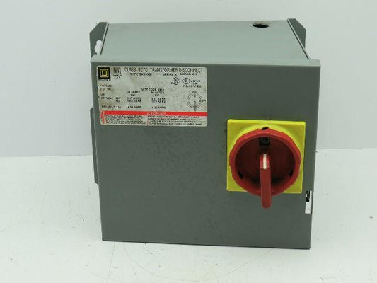 Square D SK500G1/A Transformer Disconnect 600VAC 4.35A Series A Box Only