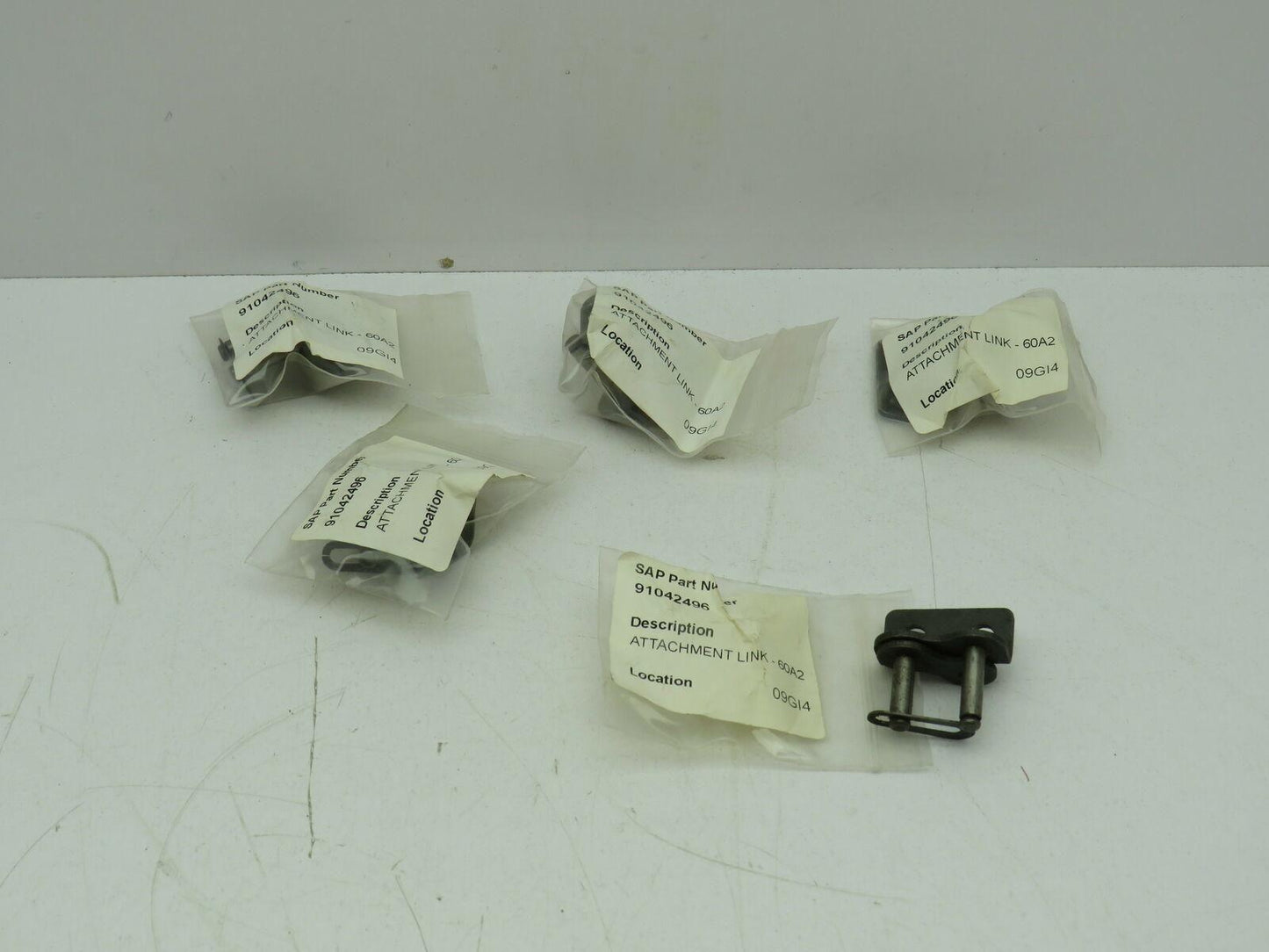 Tsubaki 60A2CL #60 Roller Chain A-2 Attachment Connecting Link 60A2  Lot of 5