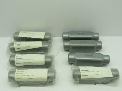 RACO C75-A Aluminum Conduit Body 3/4" Form 85  Lot of 8