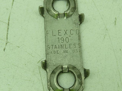 Flexco TP-190S Stainless Top Plate for Quick-Fit Belt Fastener 190ES  Lot of 20